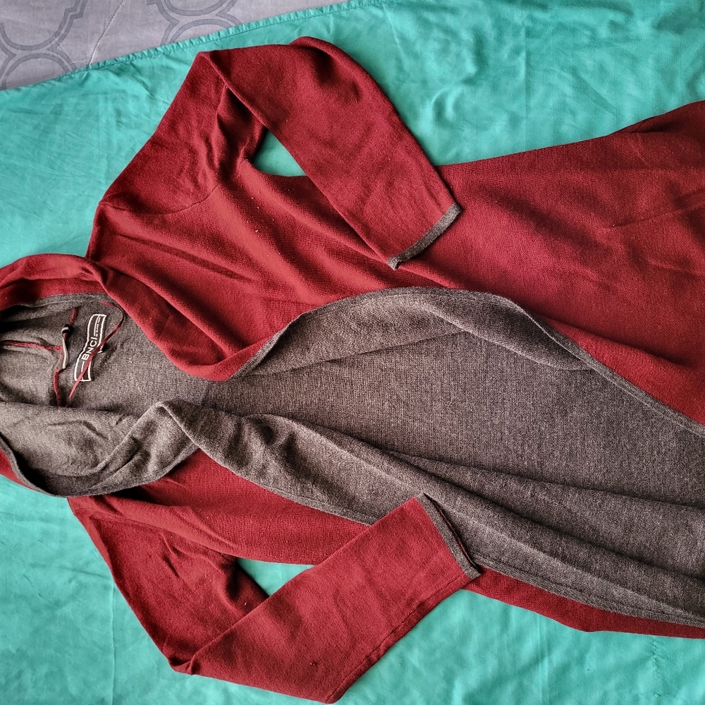 BNCI hooded cardigan sweater, medium.